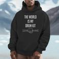 Drummer Saying The World Is My Drum Kit Unisex Hoodie Drummer Saying The World Is My Drum Kit Unisex Hoodie