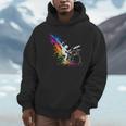 Drummer Silhouette Drum Kit Splatter Art Unisex Hoodie