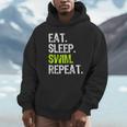 Eat Sleep Swim Repeat Swimming Swimmer Cool Unisex Hoodie