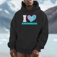 I Love Swimming Swimmer Swim Unisex Hoodie I Love Swimming Swimmer Swim Unisex Hoodie