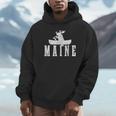 Maine Canoe Kayak Moose USA America Souvenir Unisex Hoodie