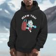 Muay Thai Cat Meow Thai Punch Bag Martial Arts Unisex Hoodie Muay Thai Cat Meow Thai Punch Bag Martial Arts Unisex Hoodie