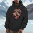 Muay Thai Fighter Teep Push Kick Minimal Line Art Clean Unisex Hoodie
