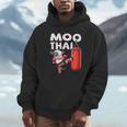 Muay Thai Moo Thai Thai Boxing For Youth Muay Thai Cow Unisex Hoodie Muay Thai Moo Thai Thai Boxing For Youth Muay Thai Cow Unisex Hoodie