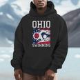 Ohio Flag Swimming Team Swim Swimmer US State Unisex Hoodie