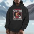 Punch Hard Finish Firmly Kickboxer Fan Muay Thai Boxing Unisex Hoodie Punch Hard Finish Firmly Kickboxer Fan Muay Thai Boxing Unisex Hoodie