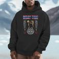 Sawadee Thai Traditional Sak Yant Thai Twin Tiger Muay Thai Unisex Hoodie