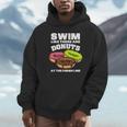 Swimming Donut Men Women Swimmer Sports Athlete Unisex Hoodie