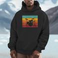 Women's Retro Drum Kit Silhouette With Color Stripes Unisex Hoodie Women's Retro Drum Kit Silhouette With Color Stripes Unisex Hoodie