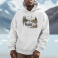 Canoe Ghost Camping Ghost Lake Halloween Spooky Fall Camping Unisex Hoodie