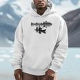 Canoe Silhouette Forest Lake Reflection Unisex Hoodie Canoe Silhouette Forest Lake Reflection Unisex Hoodie
