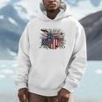 Drum Kit With American Flag Graphic For Musicians Unisex Hoodie Drum Kit With American Flag Graphic For Musicians Unisex Hoodie