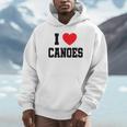 I Love Canoes Unisex Hoodie