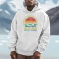 Never Underestimate An Old Man With a Canoe Retro Raglan Baseball Tee Unisex Hoodie
