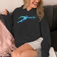 Blue Water Swimming In Freestyle Stroke Unisex Hoodie Blue Water Swimming In Freestyle Stroke Unisex Hoodie