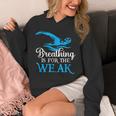 Breathing Is For The Weak Swimming Swimmer Unisex Hoodie