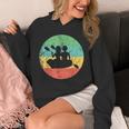 Canoeing Shirt Vintage Retro Canoe Unisex Hoodie