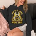 Cute Muay Thai Art For Men Women Kids Muay Thai Lovers Unisex Hoodie