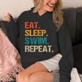 Eat Sleep Swim Repeat Pool Swimmer Water Polo Swimming Unisex Hoodie