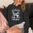 In Jesus Name I Play Drummer Drum Kit Unisex Hoodie
