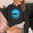 Kai Outrigger Canoe Hawaii Aloha State Paddling Retro Unisex Hoodie
