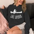 Lake Superior Bear Canoe Upper Peninsula For Yooper Unisex Hoodie Lake Superior Bear Canoe Upper Peninsula For Yooper Unisex Hoodie