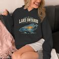 Lakes Lake Ontario Fishing Canoe Lighthouse Outdoor Unisex Hoodie Lakes Lake Ontario Fishing Canoe Lighthouse Outdoor Unisex Hoodie