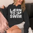 Learn To Swim Swimming Graphic Unisex Hoodie Learn To Swim Swimming Graphic Unisex Hoodie