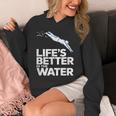 Life Is The Better In The Water Swimming Swimmers Unisex Hoodie