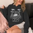 Little Drummer Awesome Drum Kit For Young Musicians Unisex Hoodie Little Drummer Awesome Drum Kit For Young Musicians Unisex Hoodie