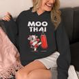 Moo Thai Muay Thai Cow Thai Boxing For Kids Muay Thai Unisex Hoodie Moo Thai Muay Thai Cow Thai Boxing For Kids Muay Thai Unisex Hoodie