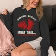 Muay Thai Boxing Teacher Kickboxing Martial Arts Instructor Unisex Hoodie