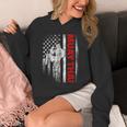 Muay Thai Boxing US American Flag Unisex Hoodie