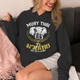 Muay Thai Elephant Martial Arts Thai Boxing Coach Lover Unisex Hoodie