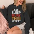 Muay Thai Fighter Eat Sleep Repeat Lifestyle Training Unisex Hoodie Muay Thai Fighter Eat Sleep Repeat Lifestyle Training Unisex Hoodie