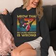 Muay Thai Because Murder Is Wrong Cat Meow Thai Unisex Hoodie Muay Thai Because Murder Is Wrong Cat Meow Thai Unisex Hoodie