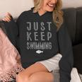 Pretty Fish Just Keep Swimming Unisex Hoodie Pretty Fish Just Keep Swimming Unisex Hoodie