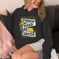 Punch Hard Eat Tacos Professional Boxer Muay Thai Boxing Unisex Hoodie Punch Hard Eat Tacos Professional Boxer Muay Thai Boxing Unisex Hoodie