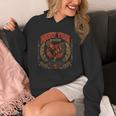 Retro Muay Thai Woman Thai Boxing Warrior Fighter Chicken Unisex Hoodie