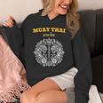 Sak Yant Muay Thai Art Tattoo Twin Tiger Kickboxing Thailand Unisex Hoodie
