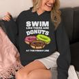 Swimming Donut Men Women Swimmer Sports Athlete Unisex Hoodie