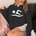 Swimming Silhouette Logo Unisex Hoodie Swimming Silhouette Logo Unisex Hoodie