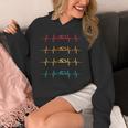 Swimming Swimmer Heartbeat Vintage Men Boys Women Swim Lover Unisex Hoodie