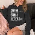 Swimrun Endurance Sports Swimming Running Swim Run Unisex Hoodie