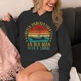 Never Underestimate An Old Man With a Canoe Retro Sleeveless Unisex Hoodie