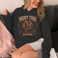 Vintage Muay Thai Wai Kru Thai Boxing Ritual Art Unisex Hoodie