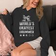 Vintage World'S Okayest Drummer Drum Kit Unisex Hoodie Vintage World'S Okayest Drummer Drum Kit Unisex Hoodie