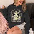 Vitruvian Drummer Drum Kit Music Lover Musician Men Unisex Hoodie