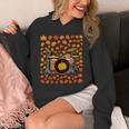 Women's Drum Kit With Leaves Fall Drummer Autumn Musician Unisex Hoodie Women's Drum Kit With Leaves Fall Drummer Autumn Musician Unisex Hoodie
