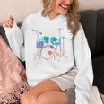 Drum Kit Drummer Graphic Sweatshirt Unisex Hoodie